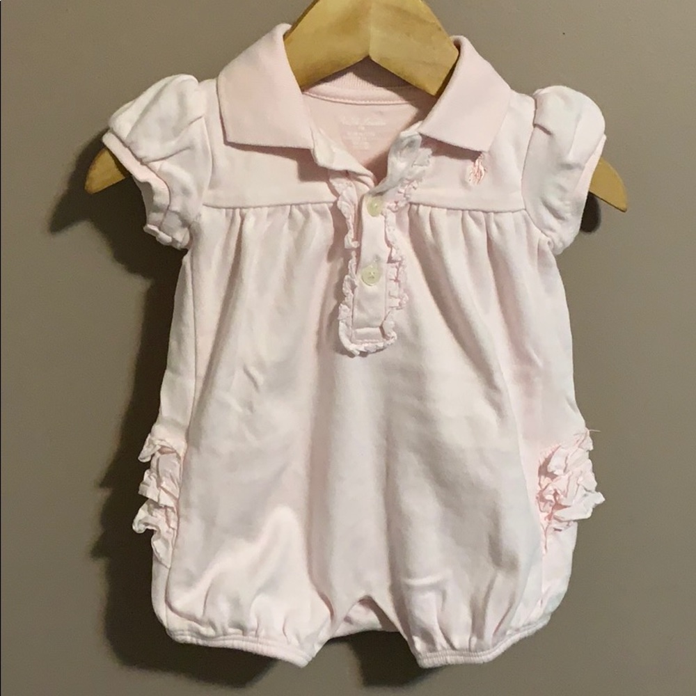 Ralph Lauren 3m pink romper